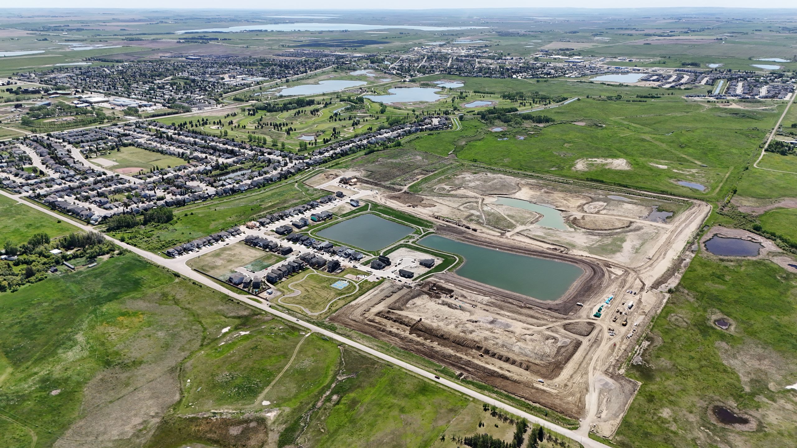 Drone shot of strathmore